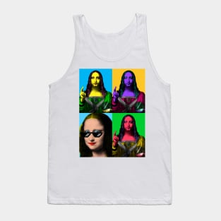 Pop Art Salvator Mundi by Da Vinci Tank Top